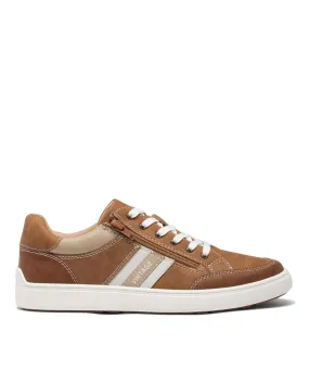 baskets homme unies style vintage marron vif baskets et tennis