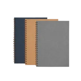 Carnet A5 en carton recyclé personnalisé - Spirale - MEMENTO - Vertlapub