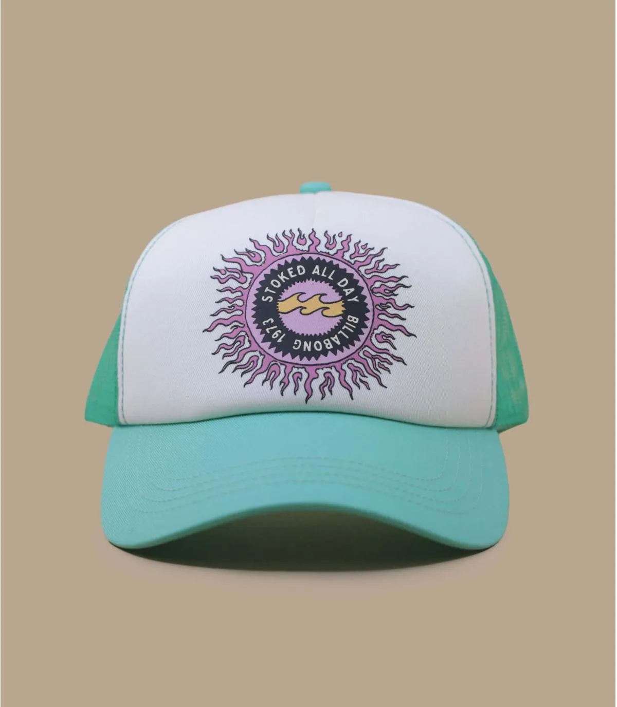 Casquette trucker femme bleue - Casquette Aloha Forever bright lagoon Billabong : Headict