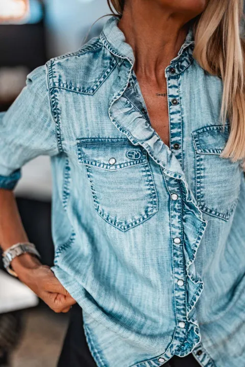 Chemise Grungemama Marvin bleu