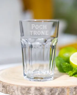 Flûte à champagne Poch-trône (gravé)