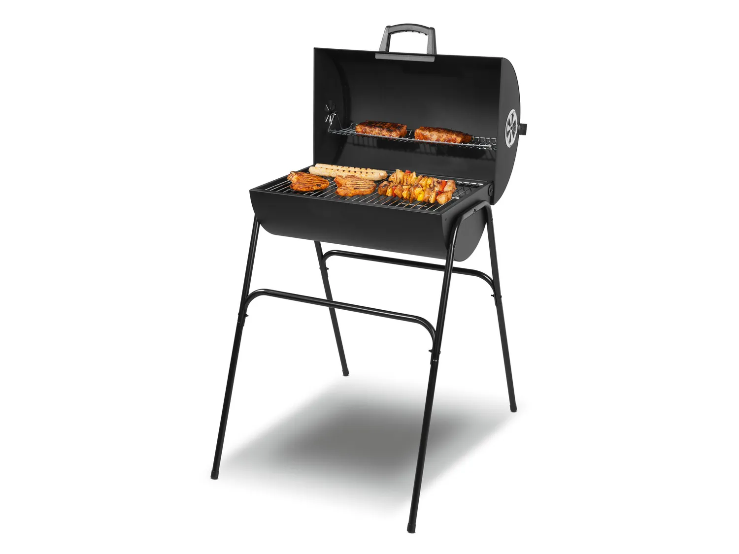 GRILLMEISTER Barbecue baril à charbon de bois