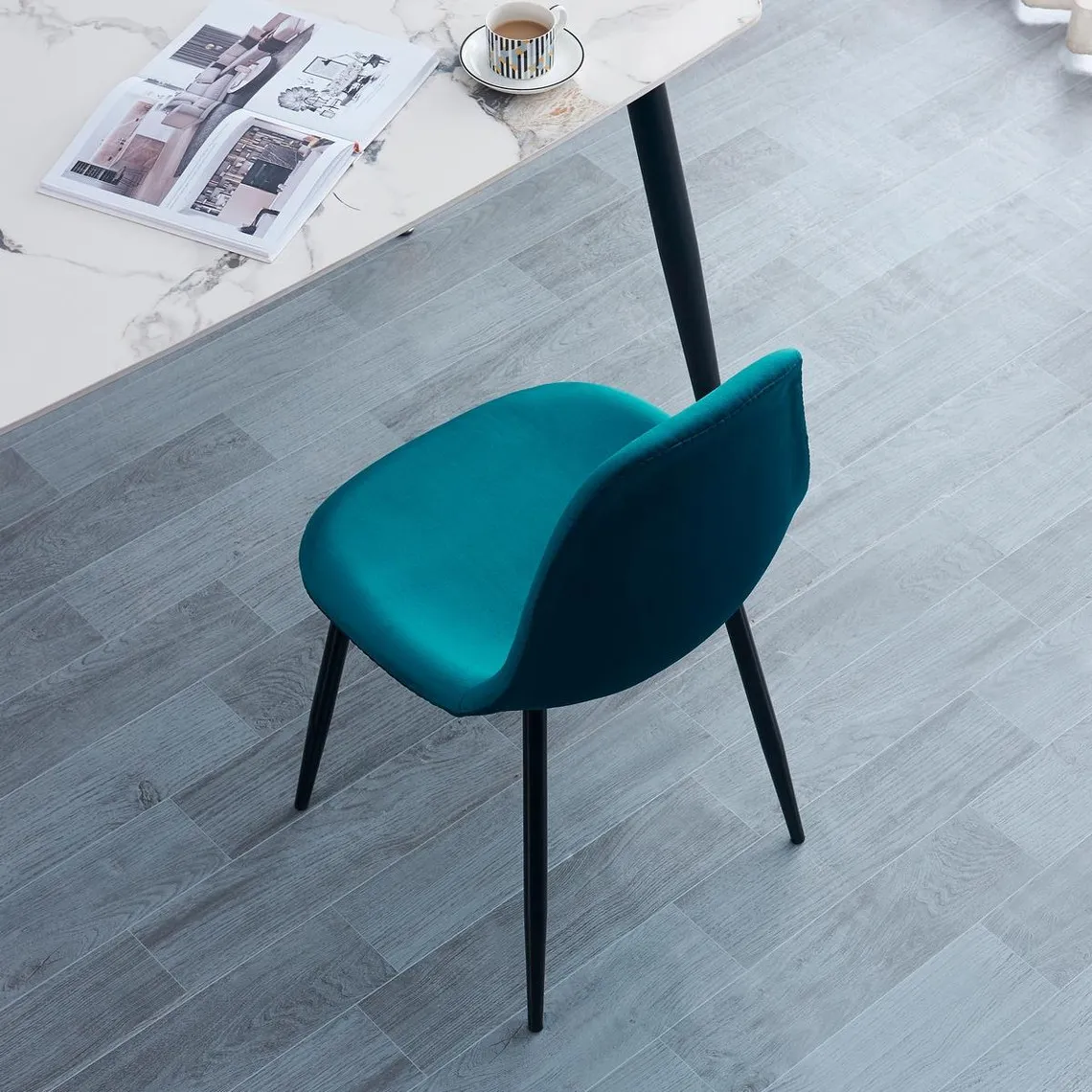 Lot de 4 Chaises de Salle a Manger Scandinaves en Metal | 3 Suisses
