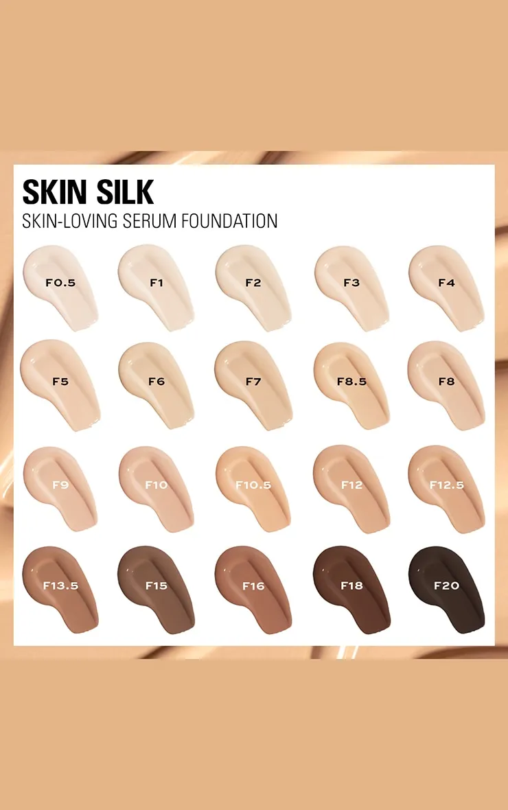 Makeup Revolution Fond de teint Skin Silk Serum F8