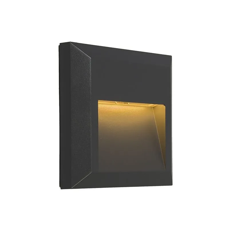 Moderne wandlamp donkergrijs incl. LED - Gem 2