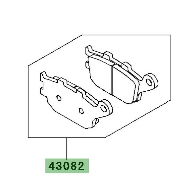 Plaquettes de frein arrière Kawasaki Z750R (2011-2012) | Moto Shop 35