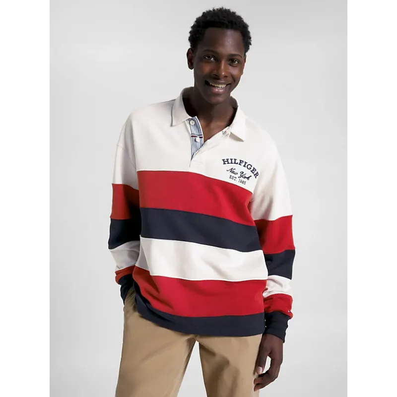 Polo Homme Tommy Hilfiger STRIPE PREP RUGBY