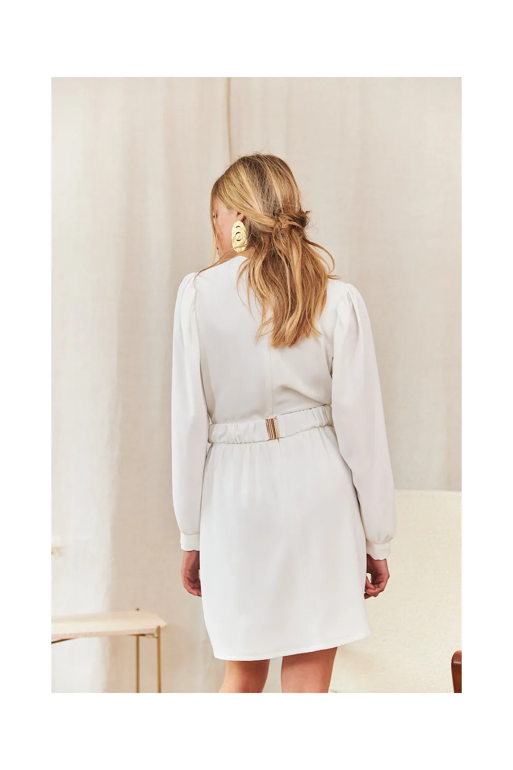 ROBE DALIA + CEINTURE - COLLECTION BLANCHE