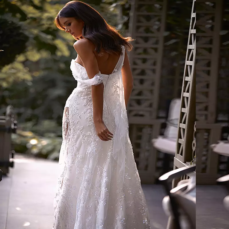 Robe longue fendue