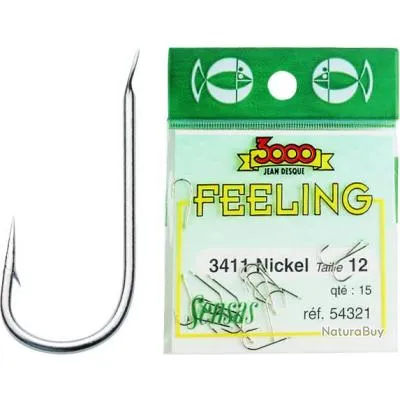 Sachet hameÇons sensas 3411 nickel N°16