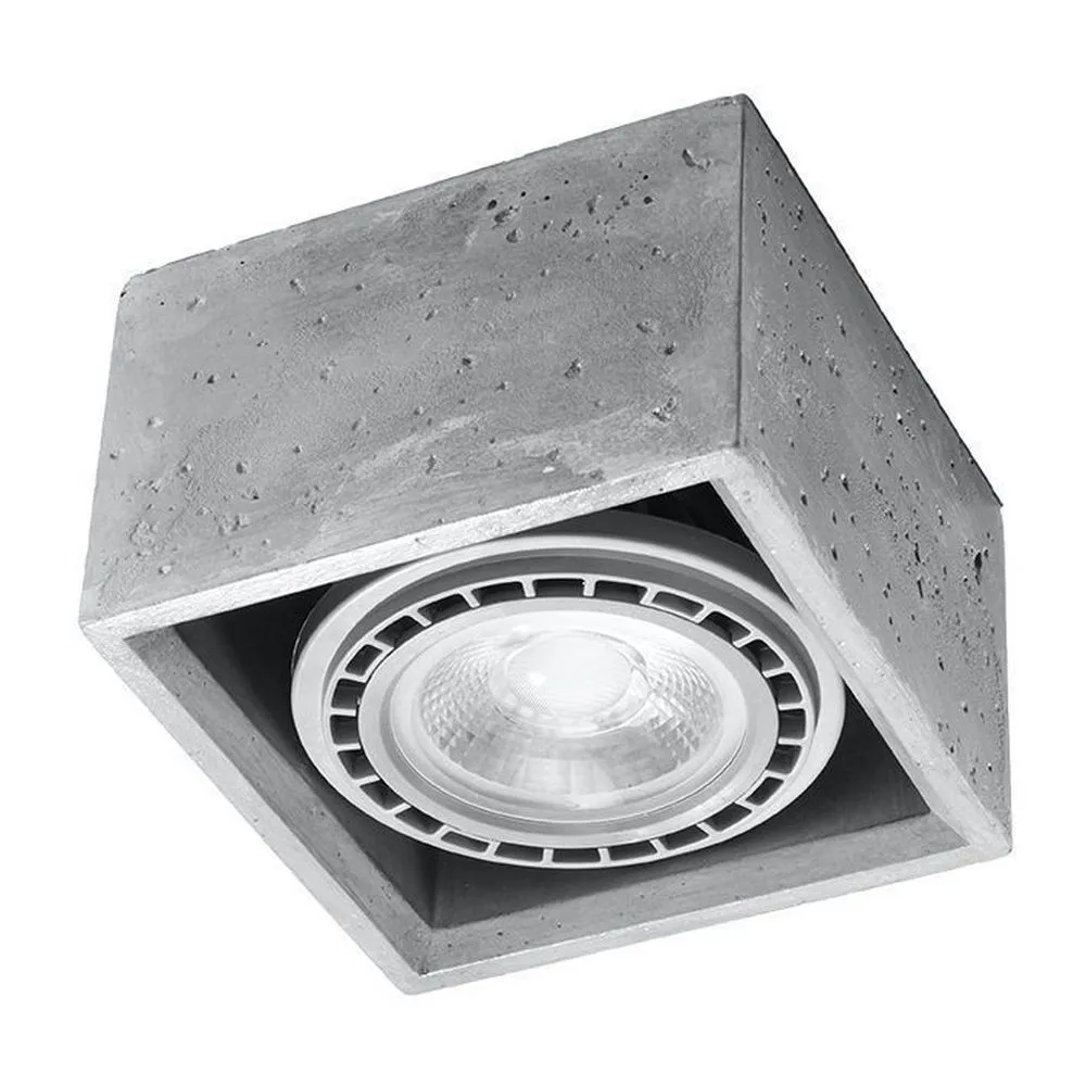 SOLLUX SL.0883 Plafonnier gris QUATRO 1