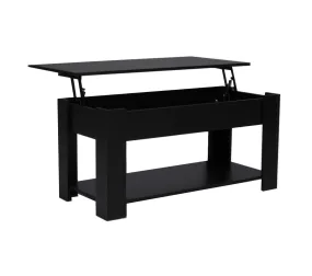 Table Basse Plateau Relevable Utah 100x50cm / Noir