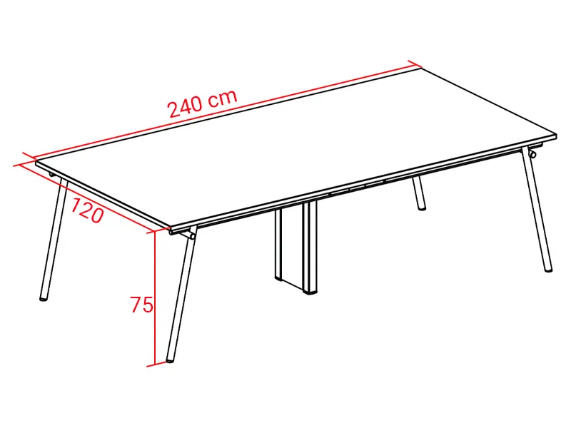 Table de réunion Knot XL - DVO