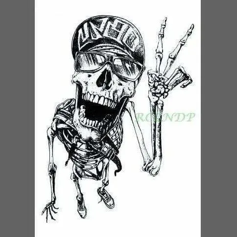 Tatoo temporaire squelette