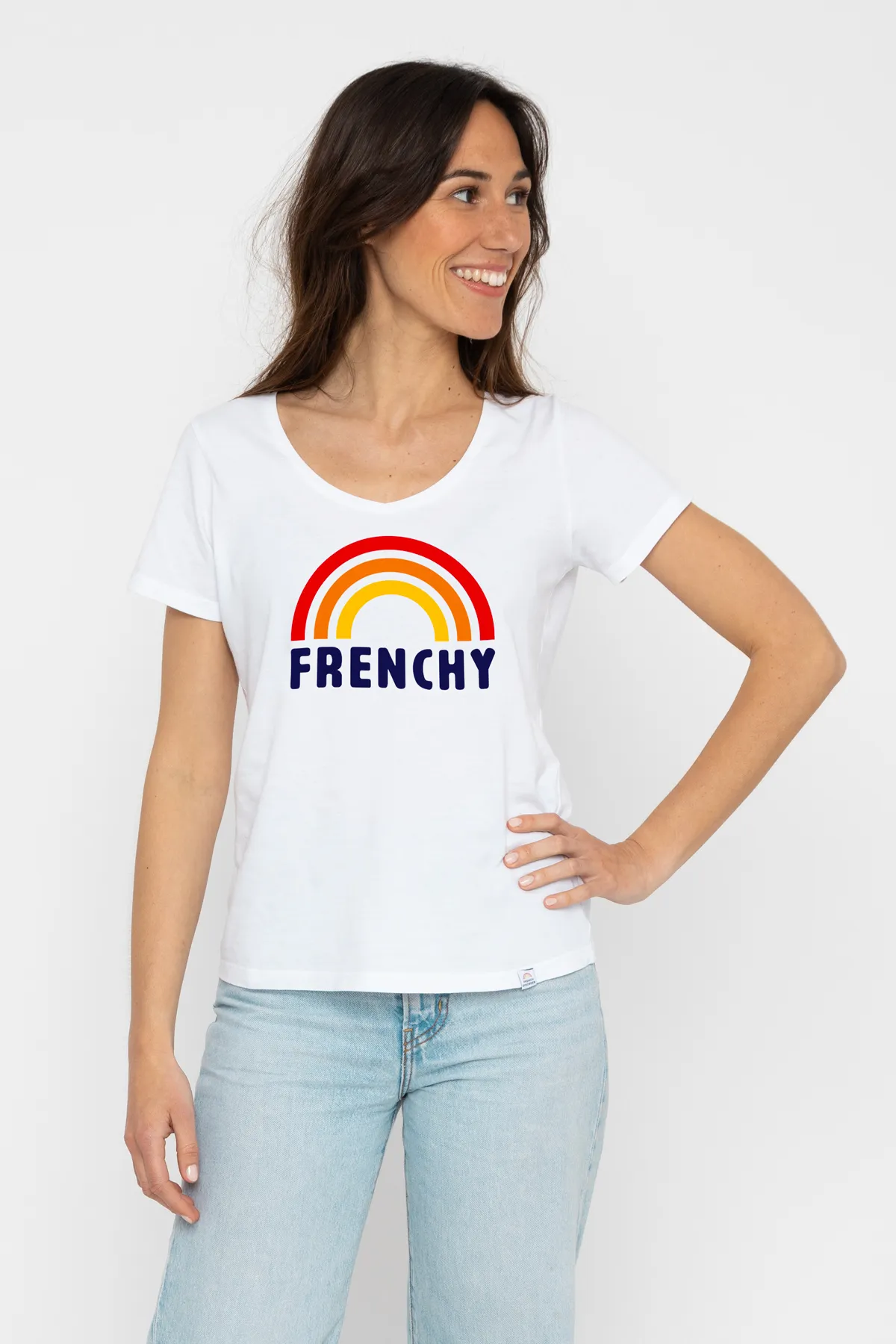 Tshirt femme col V FRENCHY by French Disorder
